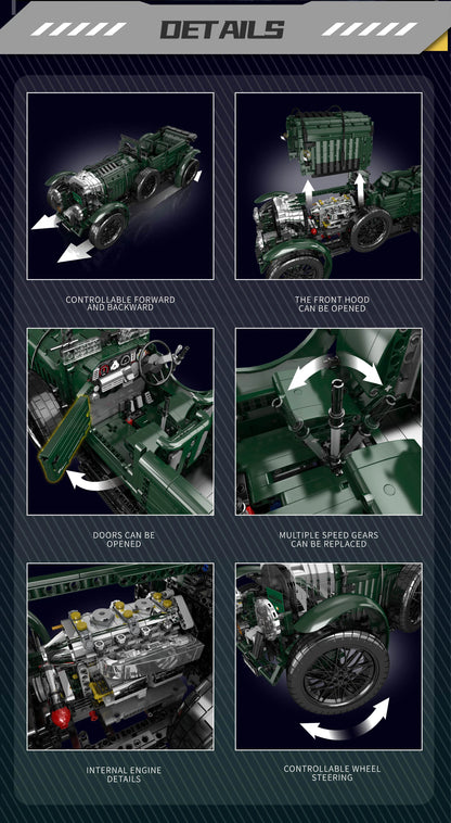 Car Building Block The Remote Control Blower Vintage Car