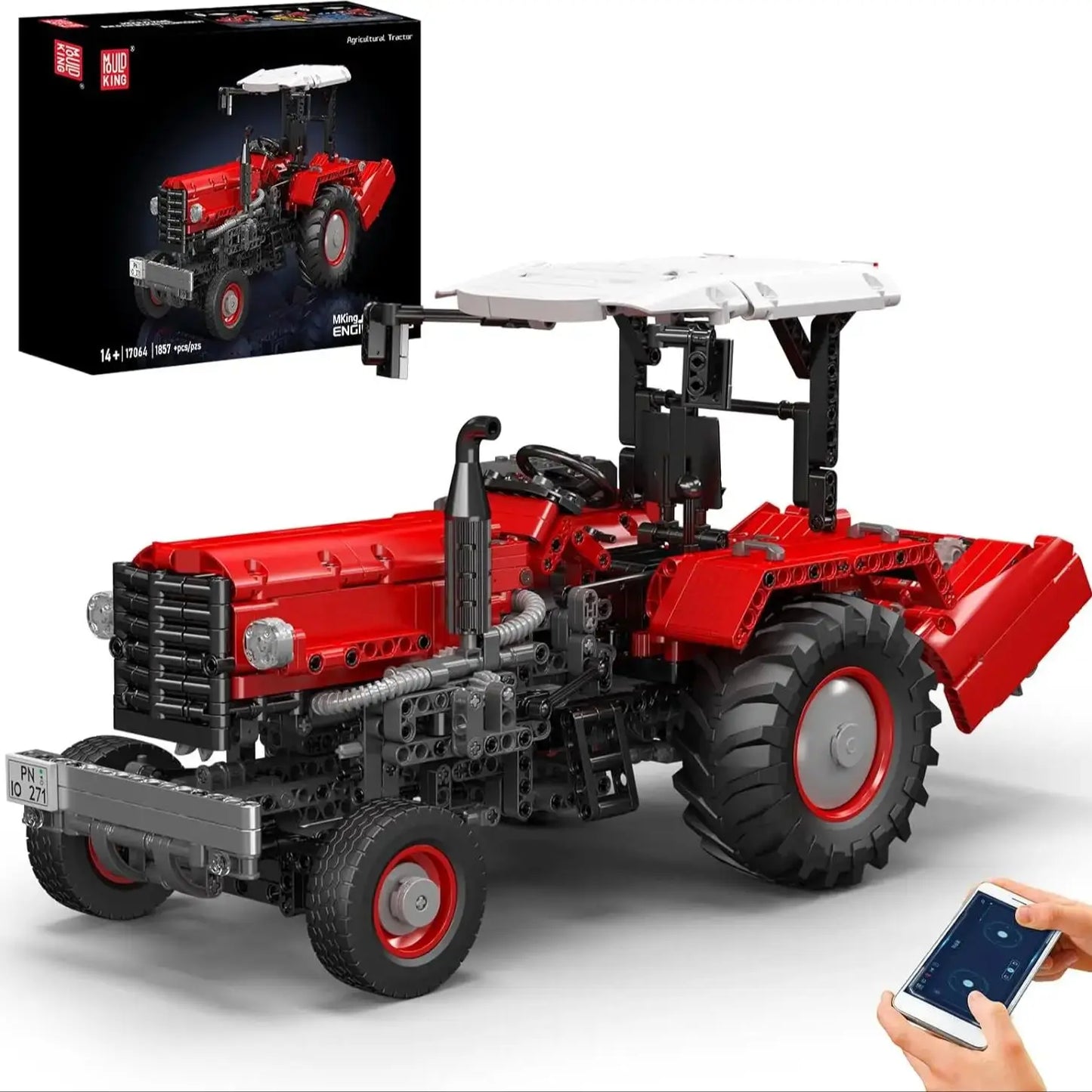3 in 1 Agricultural Tractor Remote Control(Harvester, Disc Harrow, Plow Truck)