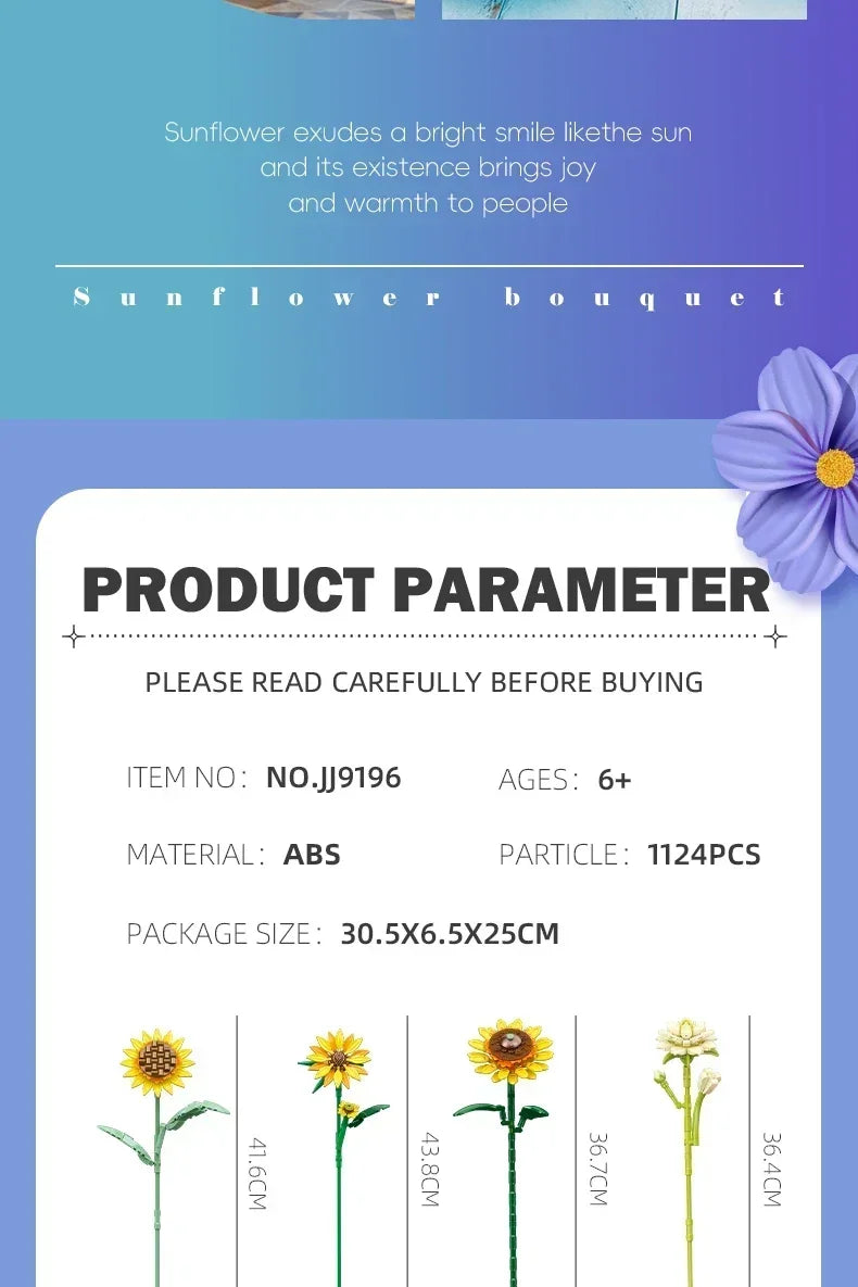 KNEW BUILT 3D Eternal Flower Phalaenopsis Building Block