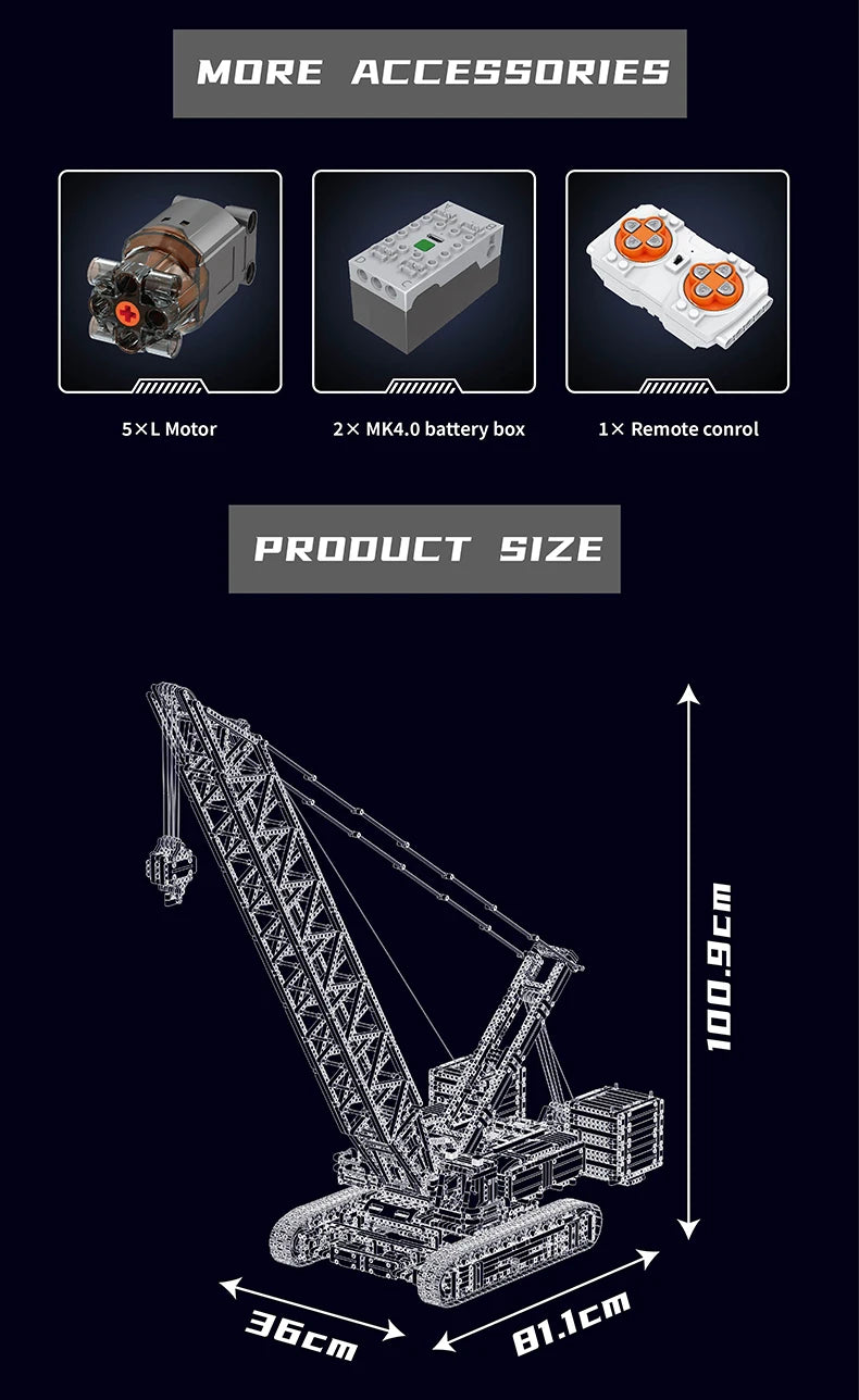 Crawer Crane Building Block Assembly