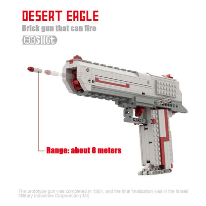 Desert Eagle Semi-automatic Pistol Gun Building Blocks