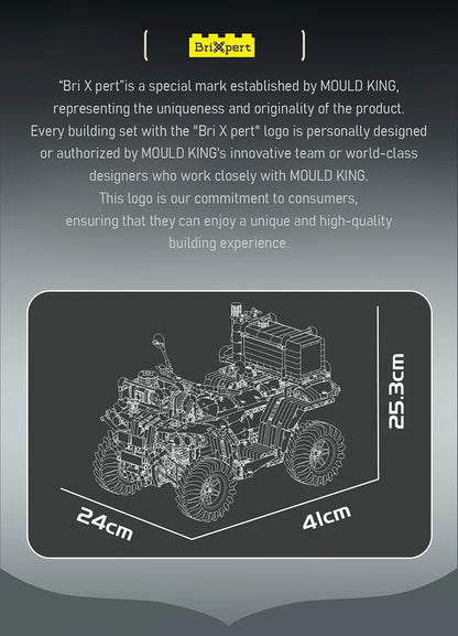 ATV Firefighting Rescue Vehicle Building Blocks RC Electric Motorcycle