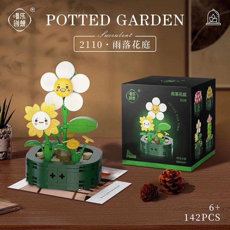 Flower Bouquet Building Block Succulents Plants