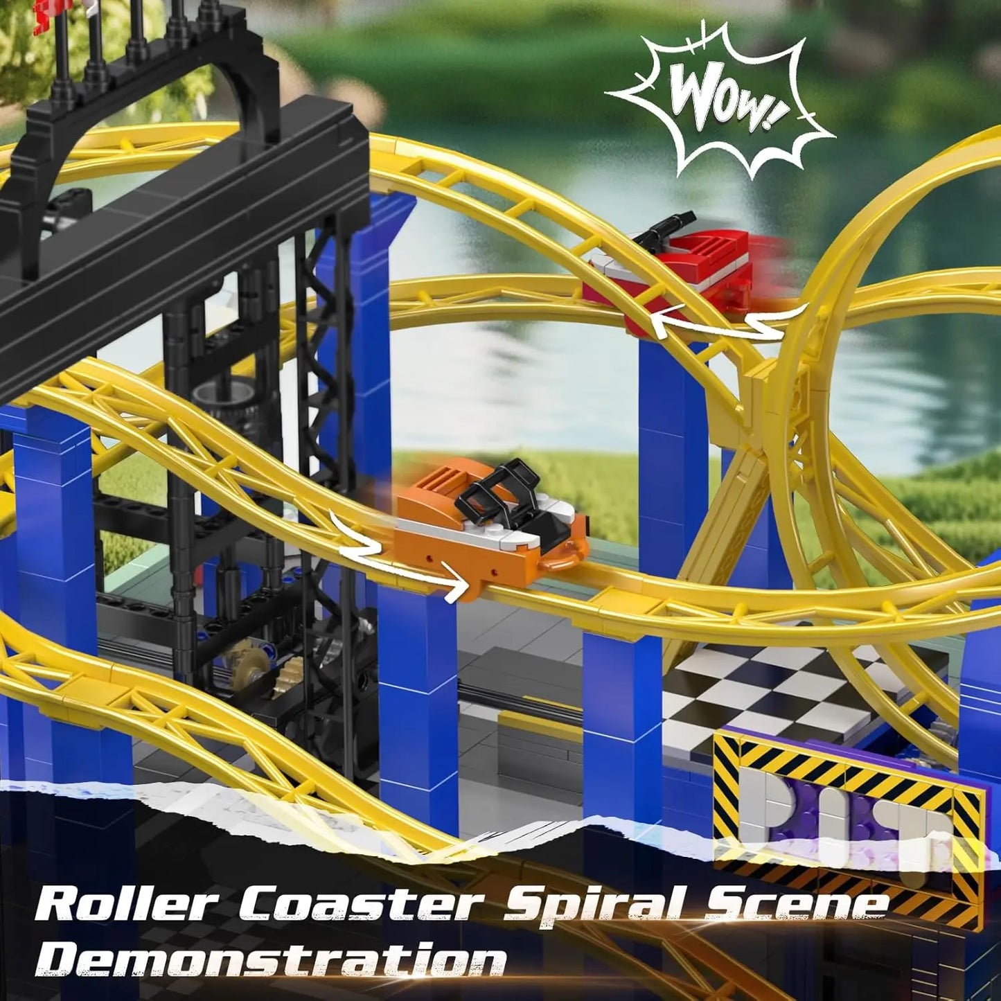 Motorized Looping Coaster Building Blocks