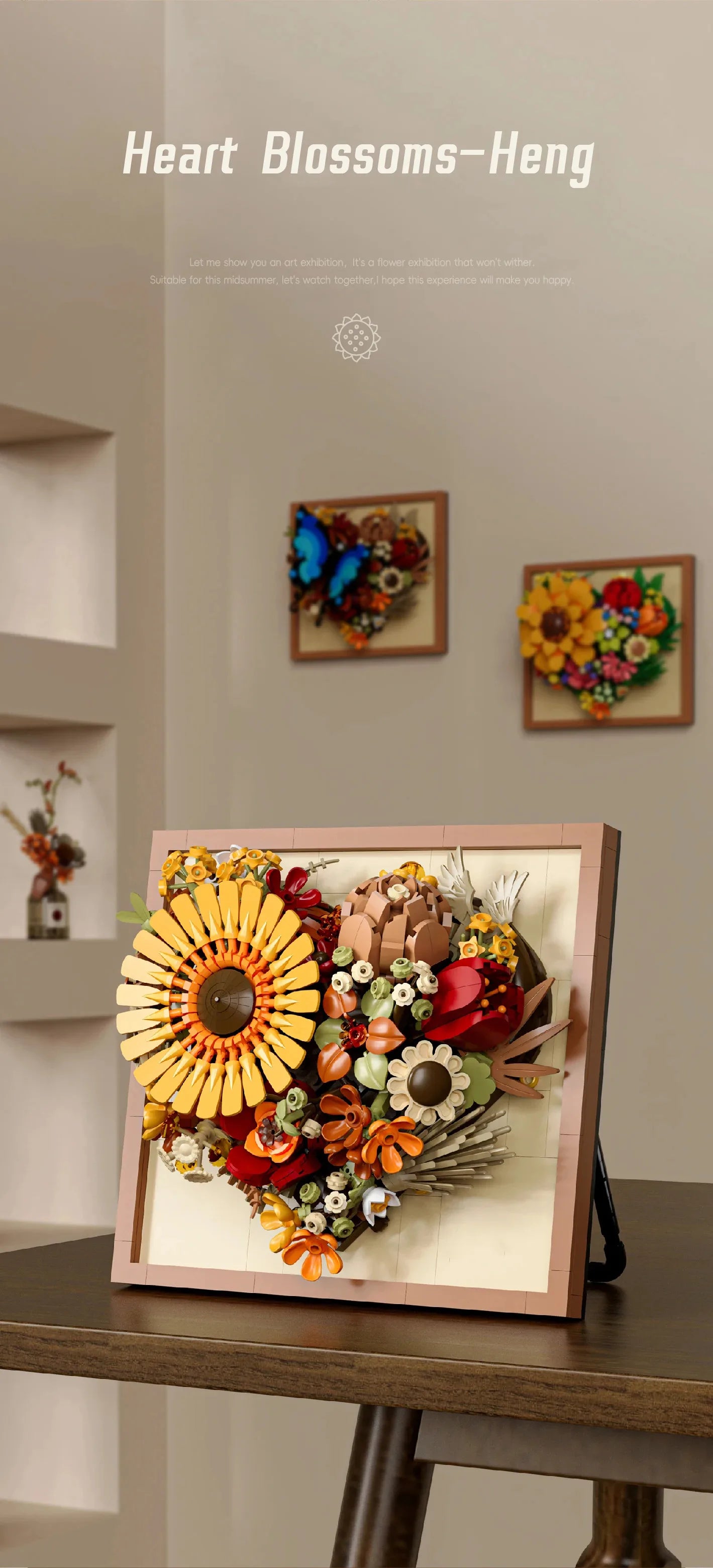 Creative Art Painting Flower Block 3D