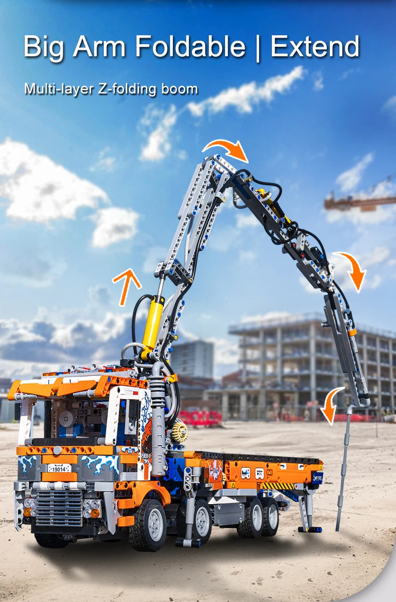 Concrete Pump Truck Building Blocks