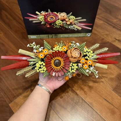 Flower Brick Blocks Dried Flowers Centrepiece Building Blocks