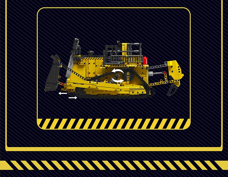 Truck Vehicle Electric Bulldozer Building Blocks