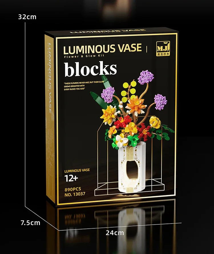 Spring Bouquet Building Blocks Daisy Bouquet Flower Model Bricks