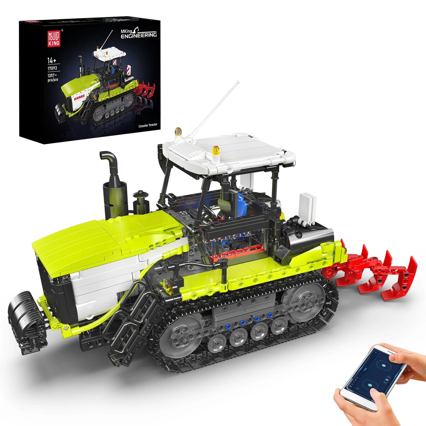 Remote Control Crawler Tractor Building Block