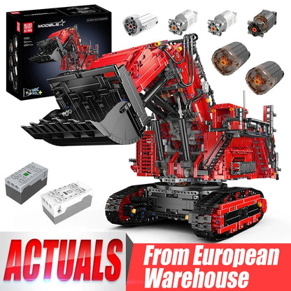 Excavator Building Block Assembly Car Brick