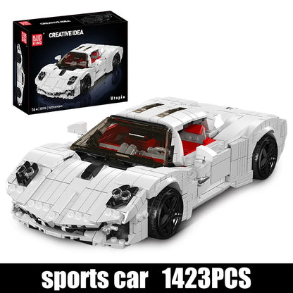 White Italian Racing Car Model