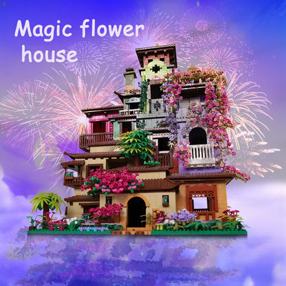 Architecture Cherry Blossom Villa Tree House Micro Blocks