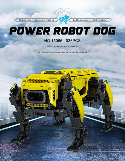 STEM Building Blocks APP RC Mechanical Robot Dog Assembly Bricks